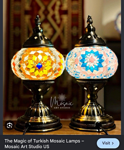 Turkish mosaic glass globe - turkish,