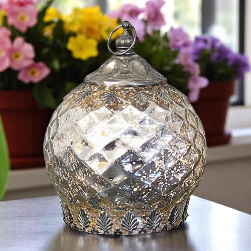 Silver moroccan glass - moroccan,