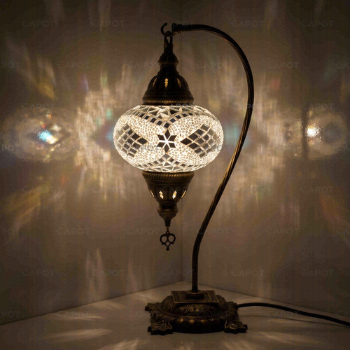 White turkish mosaic clear - white,