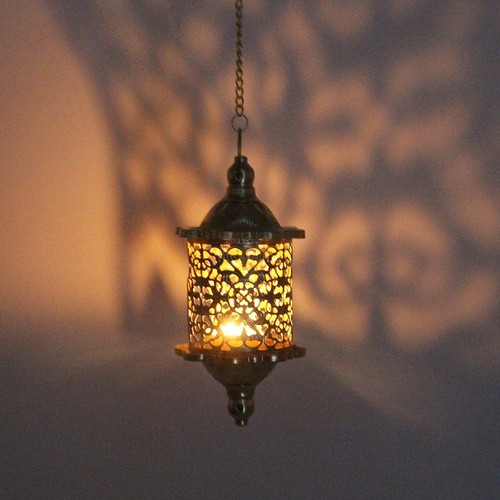 Moroccan lantern hollow - hollow, candle