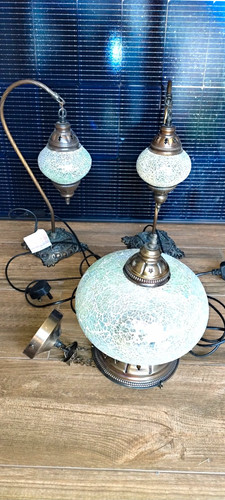 Moroccan mosaic glass globe - glass,