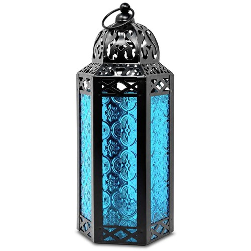 Moroccan candle lantern - candle,