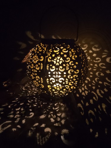 Moroccan solar lantern - solar, led
