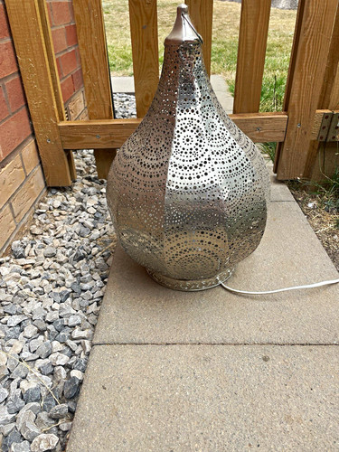 Silver perforated metal - silver,