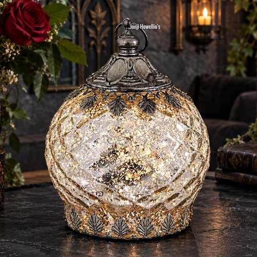 Silver moroccan glass - silver, lantern